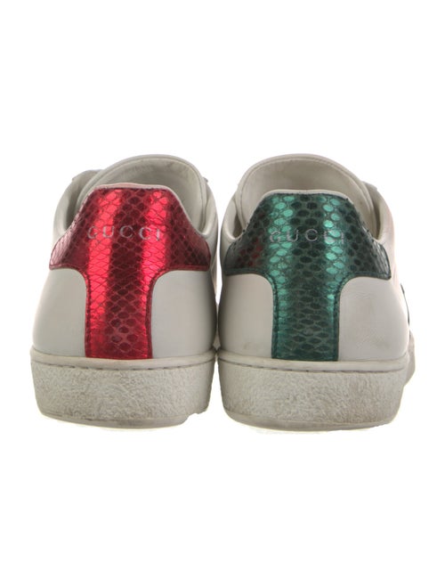Gucci Web Accent Leather Sneakers