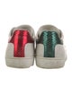 Gucci Web Accent Leather Sneakers