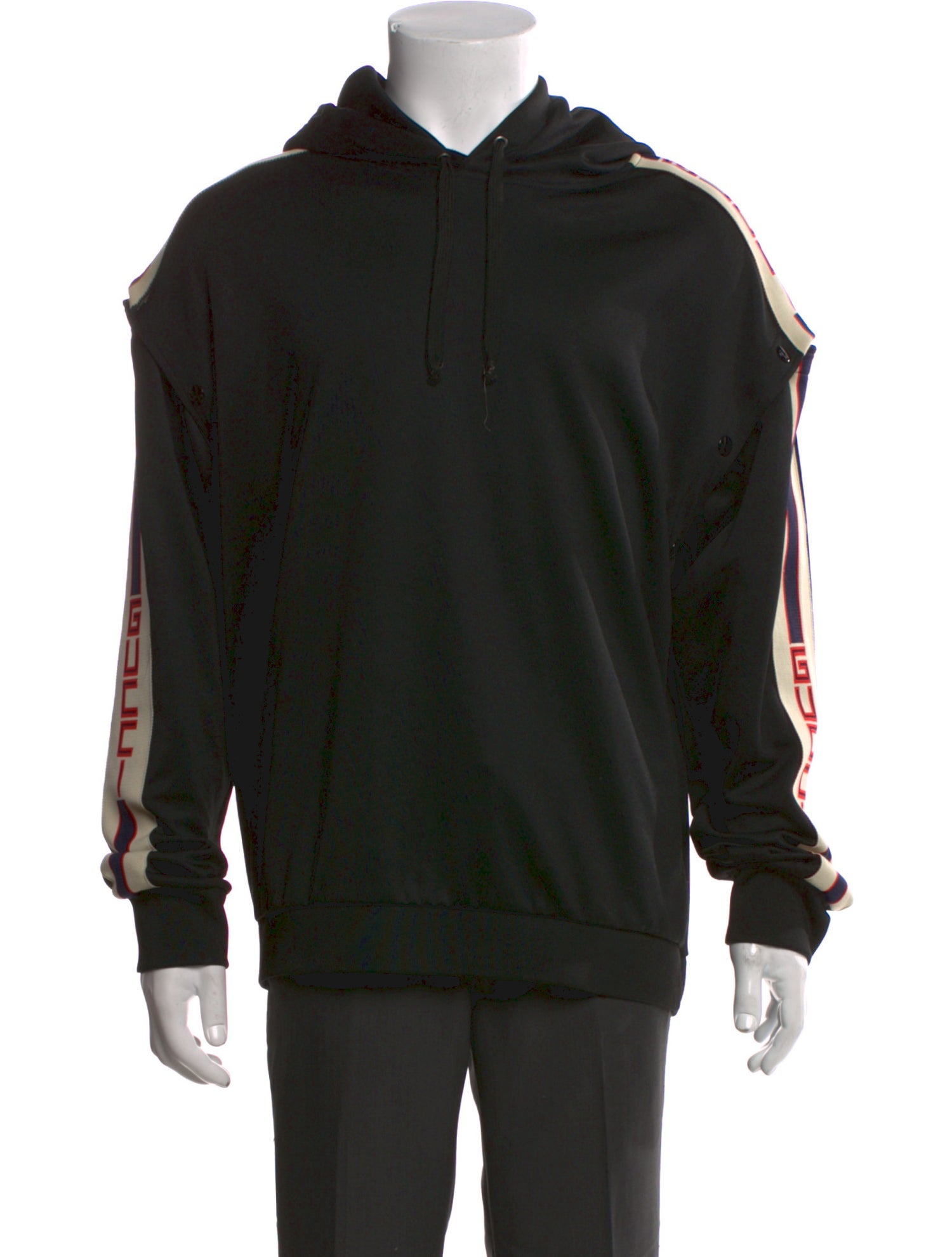 Gucci Sylvie Web Accent Crew Neck Hoodie