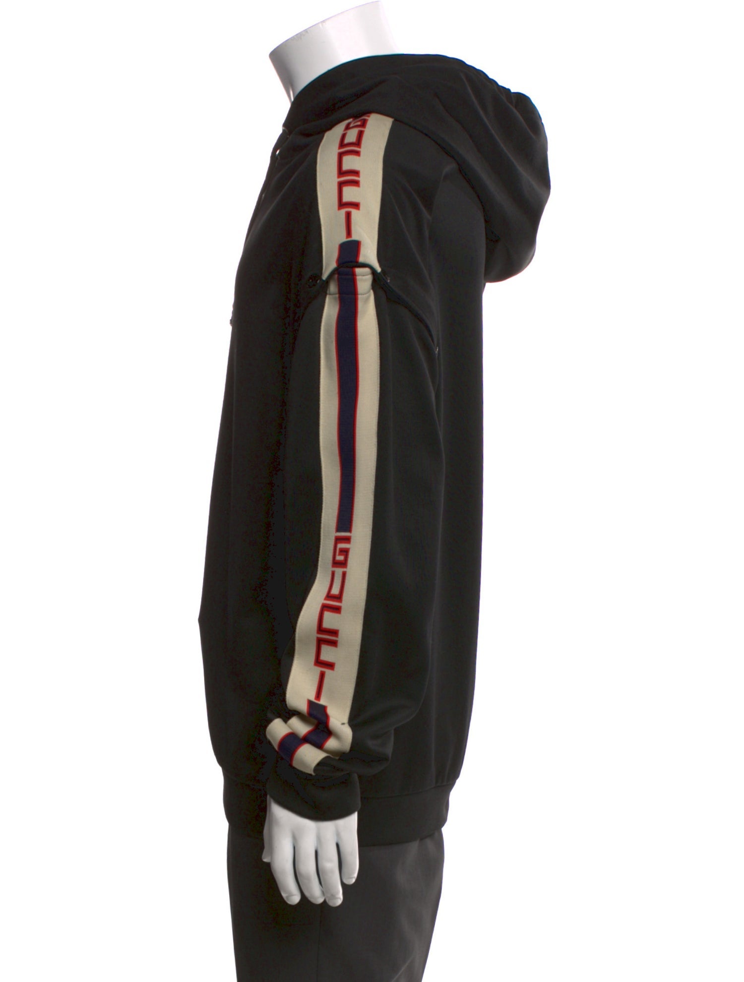 Gucci Sylvie Web Accent Crew Neck Hoodie