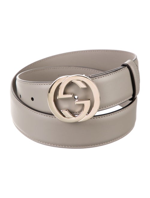 Gucci Interlocking G Logo Leather Belt