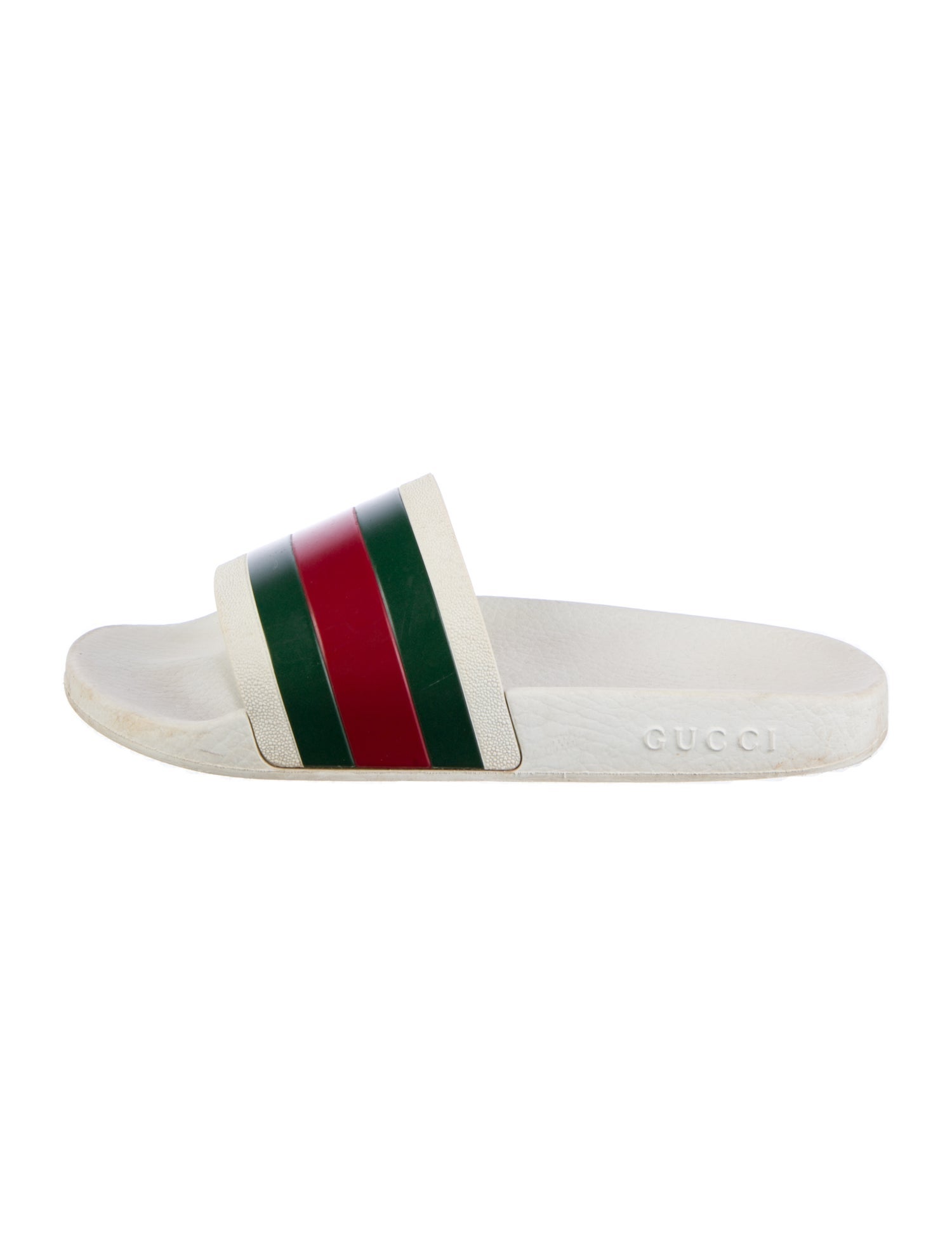 Gucci Web Accent Rubber Slides