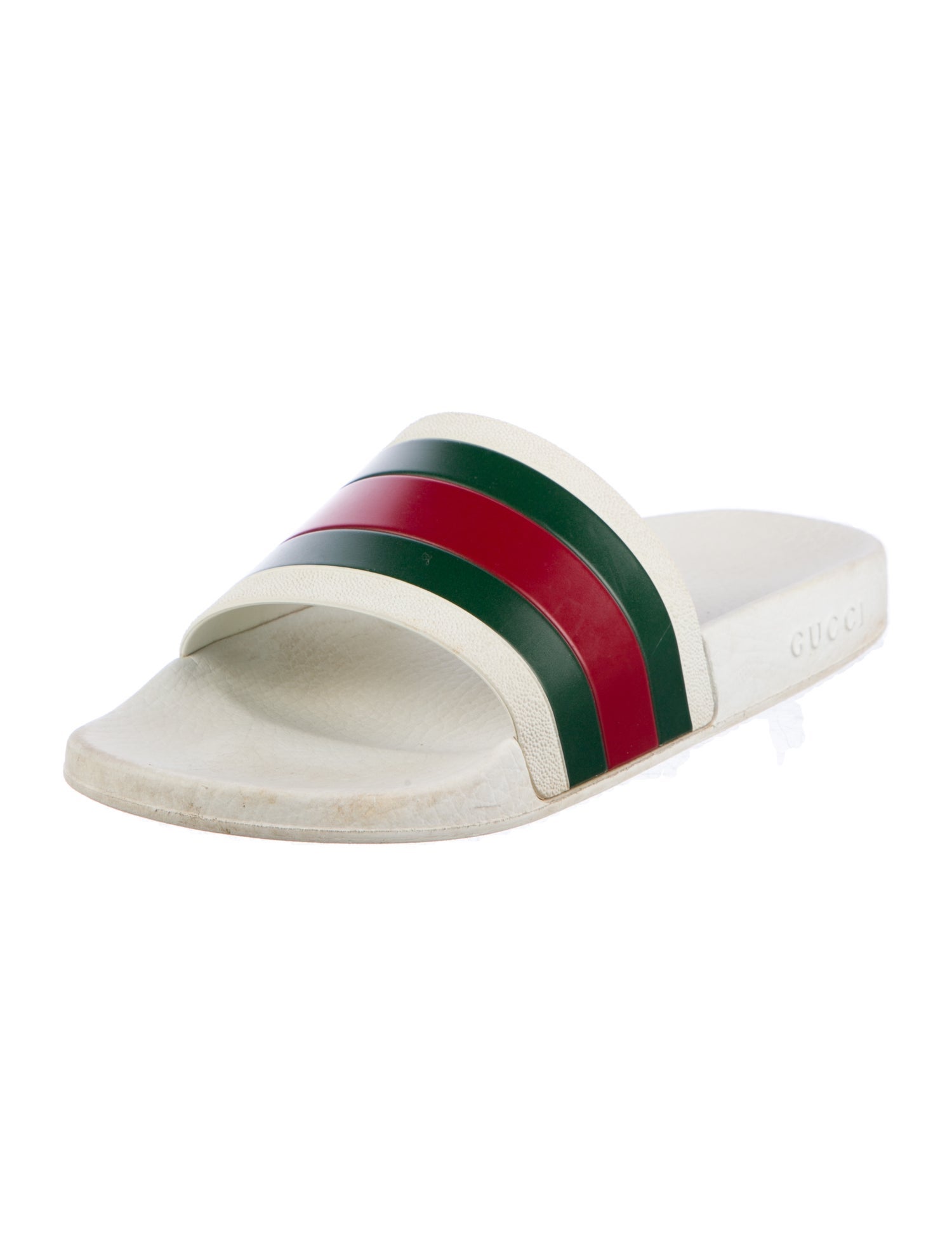 Gucci Web Accent Rubber Slides