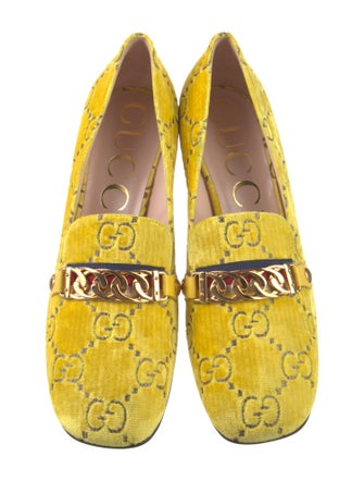 Gucci GG Logo Velvet Pumps
