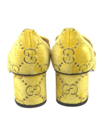 Gucci GG Logo Velvet Pumps