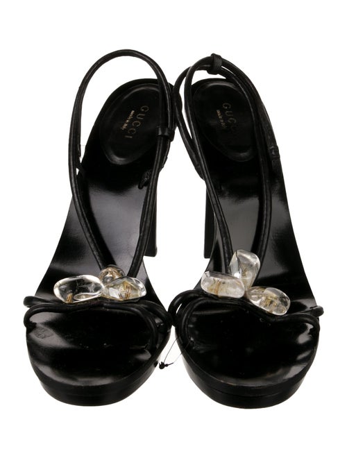 Gucci Leather Slingback Sandals