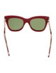 Gucci Double G Logo Wayfarer Sunglasses