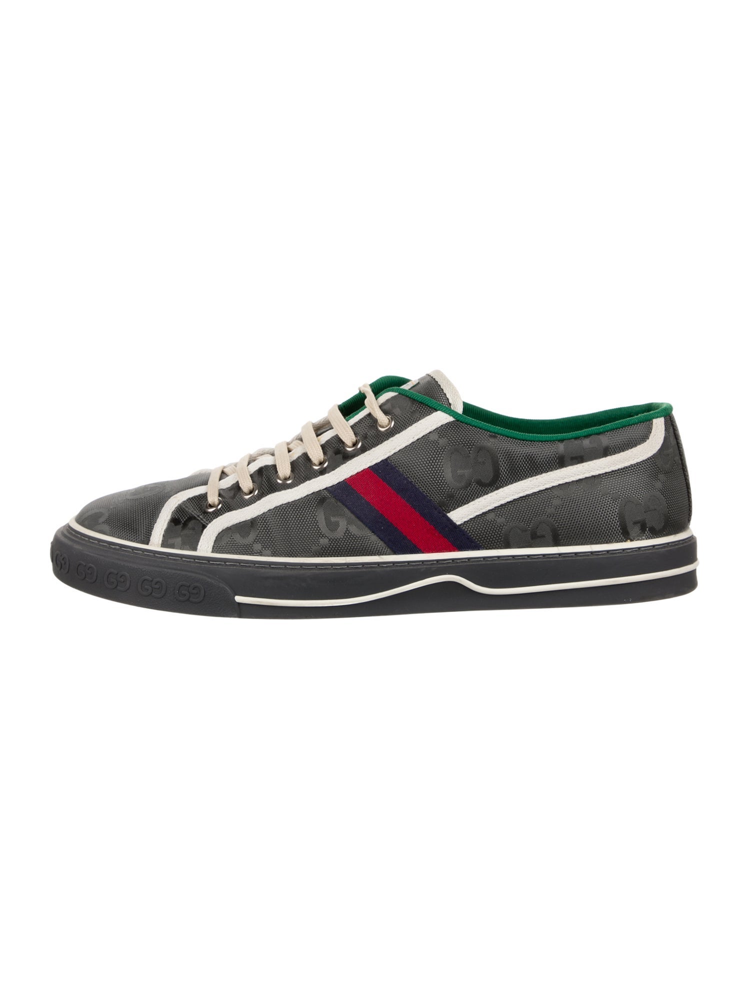 Gucci Web Accent Canvas Sneakers