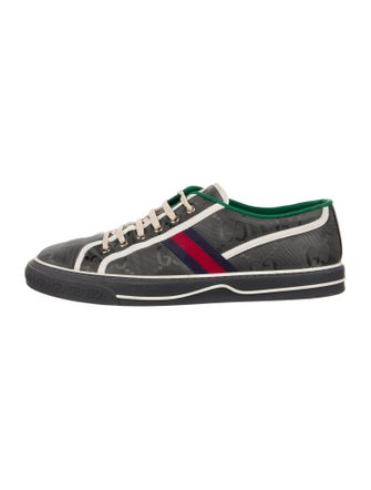 Gucci Web Accent Canvas Sneakers