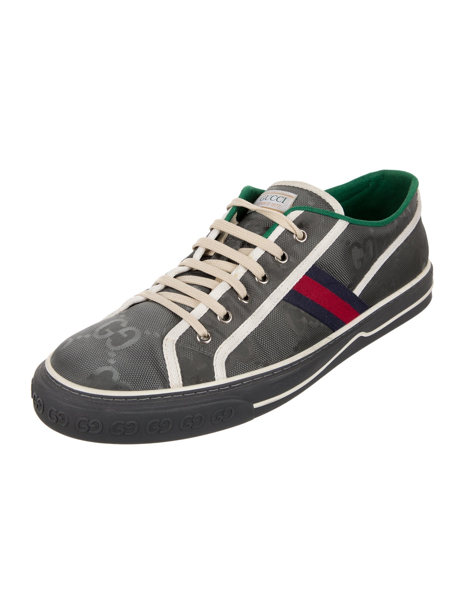 Gucci Web Accent Canvas Sneakers