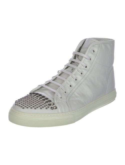 Gucci Leather Studded Accents Sneakers