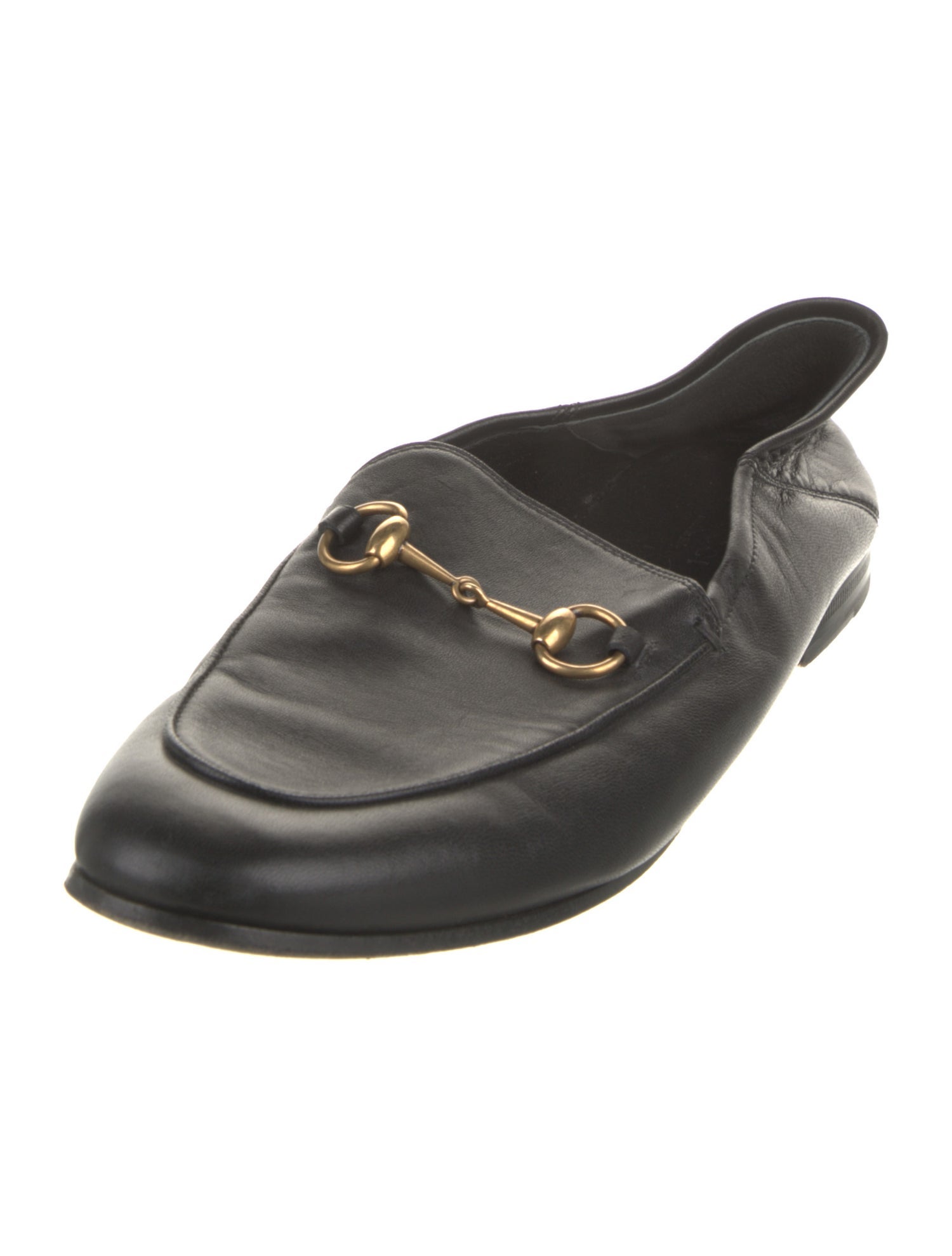 Gucci Horsebit Accent Leather Loafers