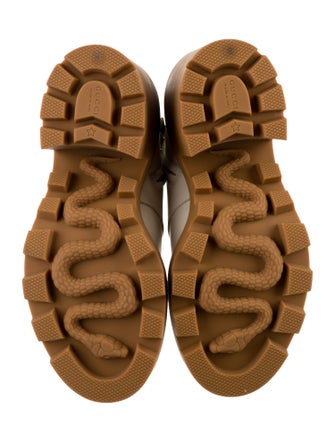 Gucci GG Supreme Leather Lace-Up Boots