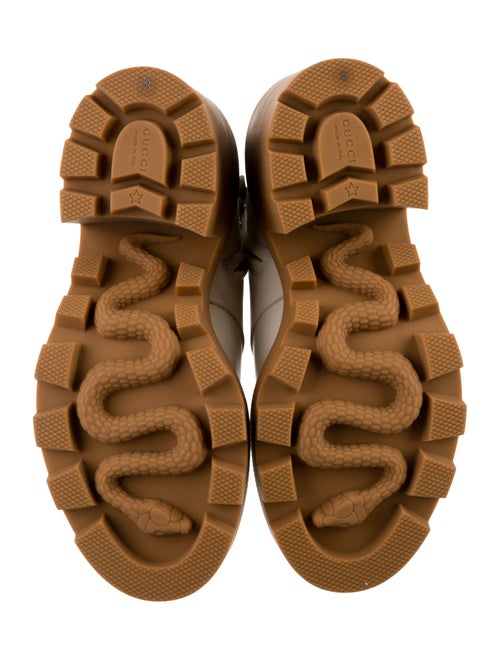 Gucci GG Supreme Leather Lace-Up Boots