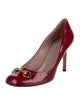 Gucci Horsebit Accent Patent Leather Pumps