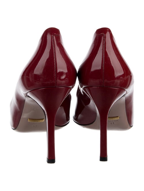 Gucci Horsebit Accent Patent Leather Pumps