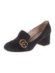 Gucci Double G Logo Suede Pumps