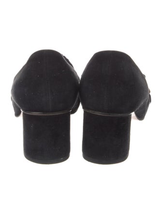 Gucci Double G Logo Suede Pumps