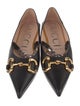 Gucci Horsebit Accent Leather Mary Jane Flats