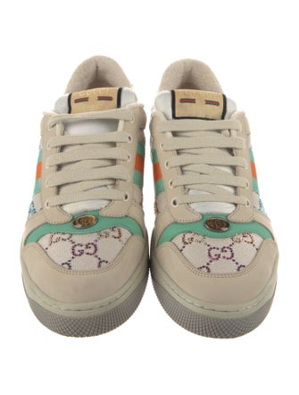 Gucci GG Crystal Leather Sneakers