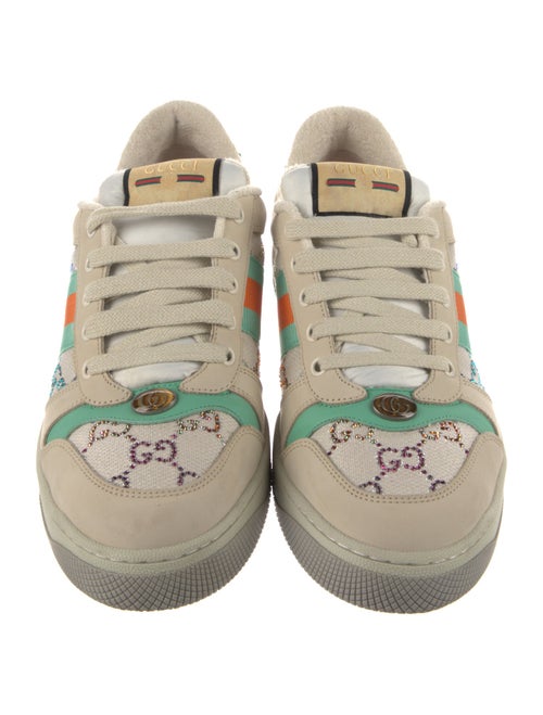 Gucci GG Crystal Leather Sneakers