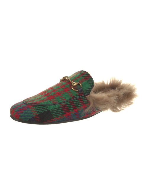 Gucci Horsebit Accent Wool Slippers