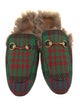 Gucci Horsebit Accent Wool Slippers