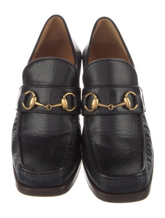 Gucci Horsebit Accent Leather Pumps