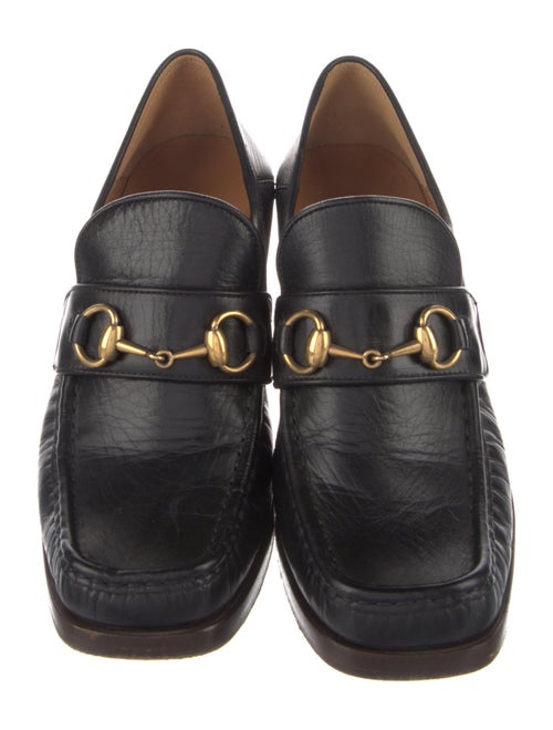 Gucci Horsebit Accent Leather Pumps