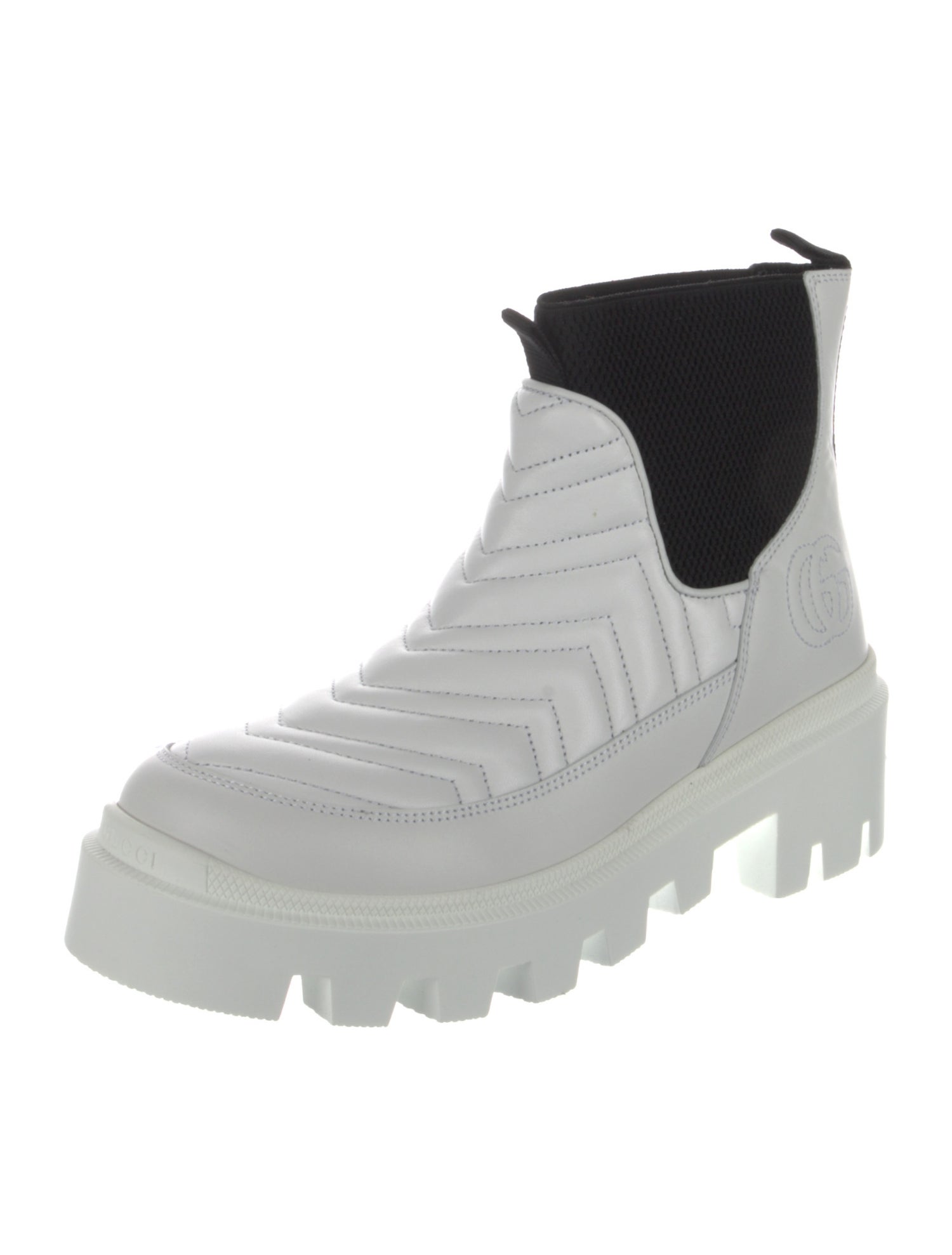 Gucci Double G Logo Leather Sneakers