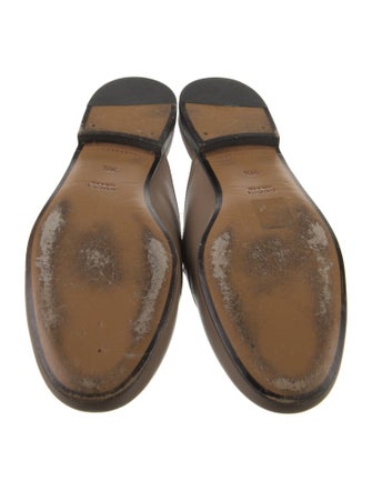 Gucci Horsebit Accent Leather Mules