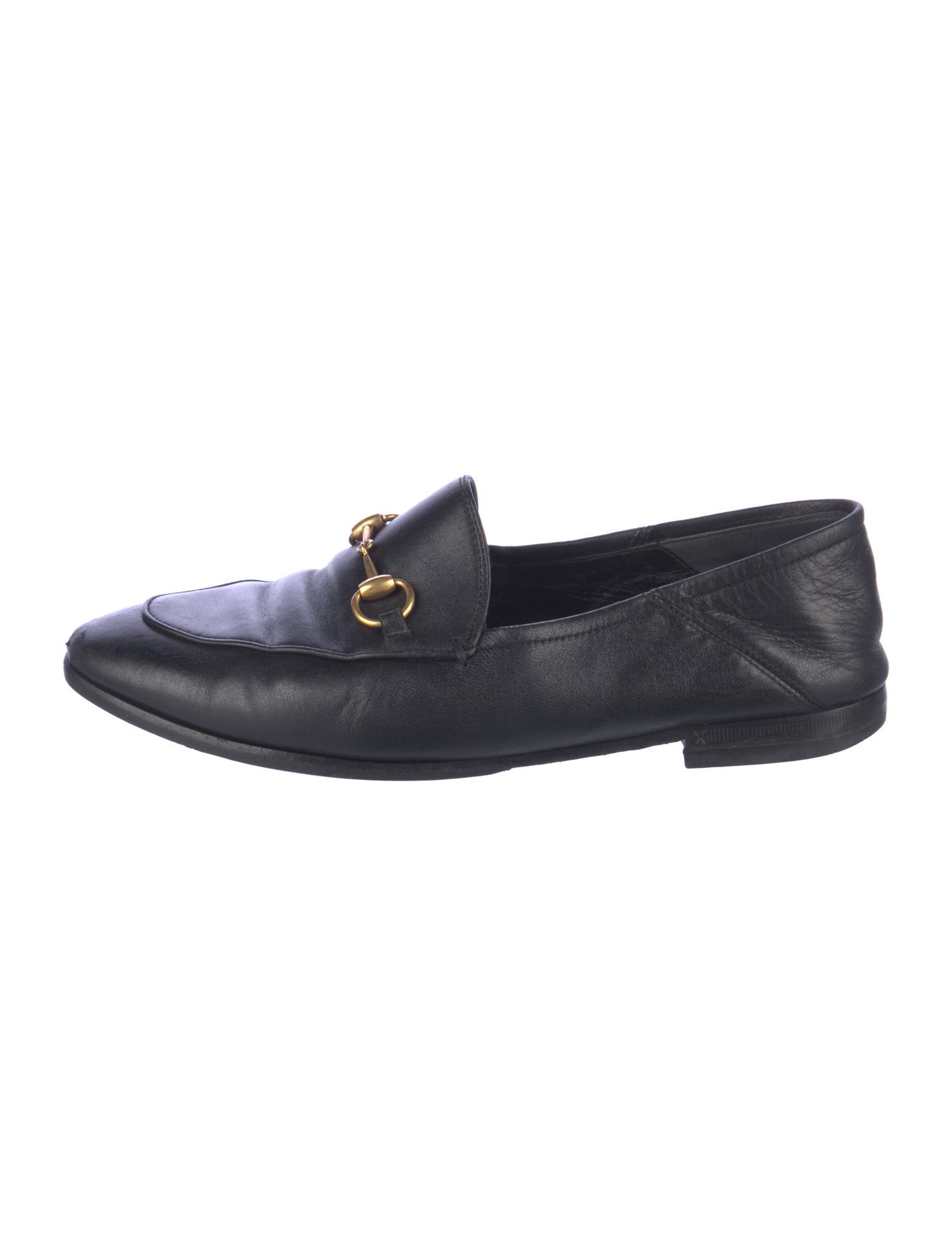 Gucci Horsebit Accent Leather Loafers