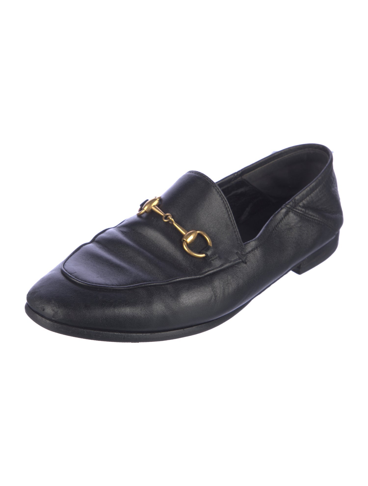 Gucci Horsebit Accent Leather Loafers