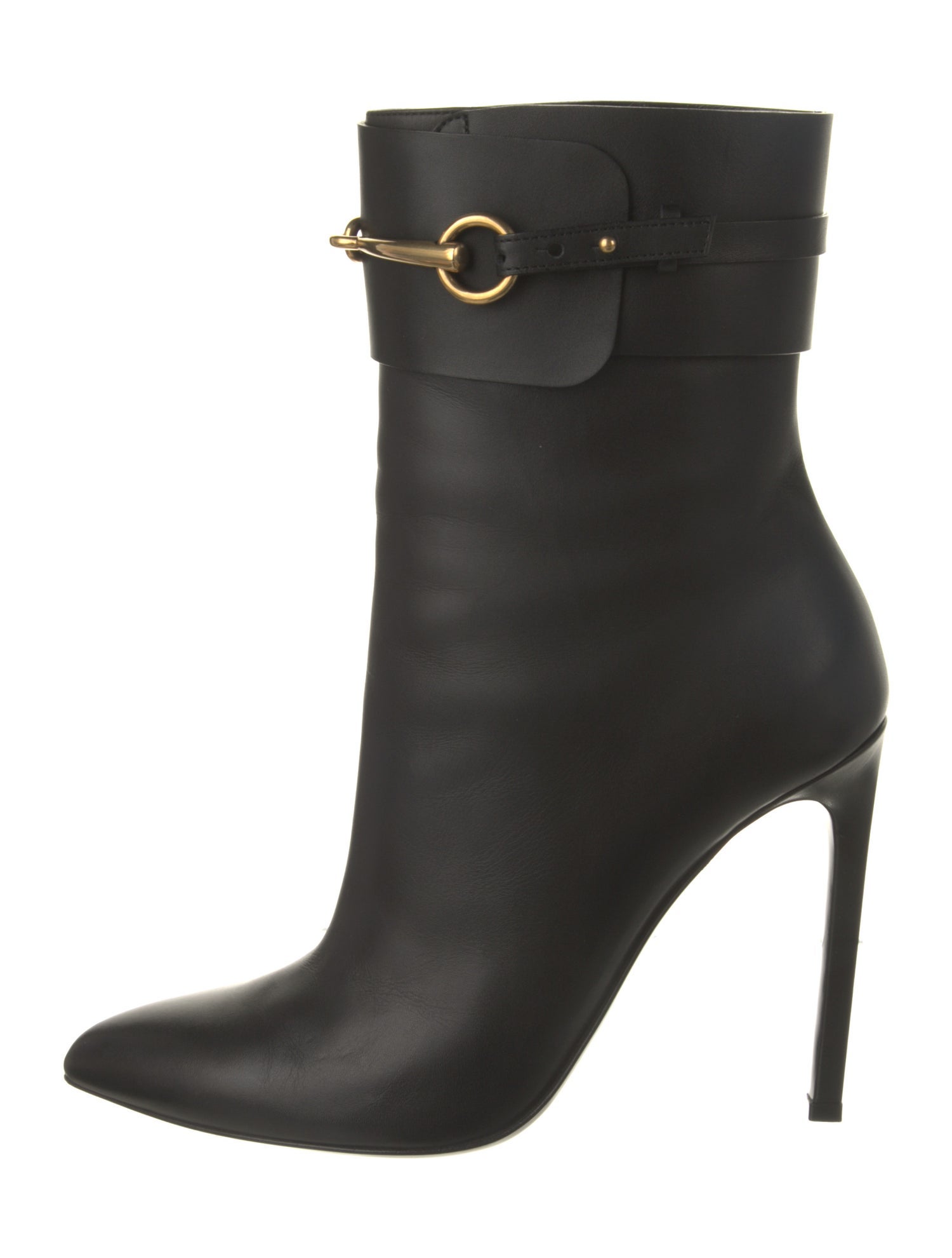 Gucci Horsebit Accent Leather Boots