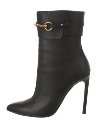 Gucci Horsebit Accent Leather Boots