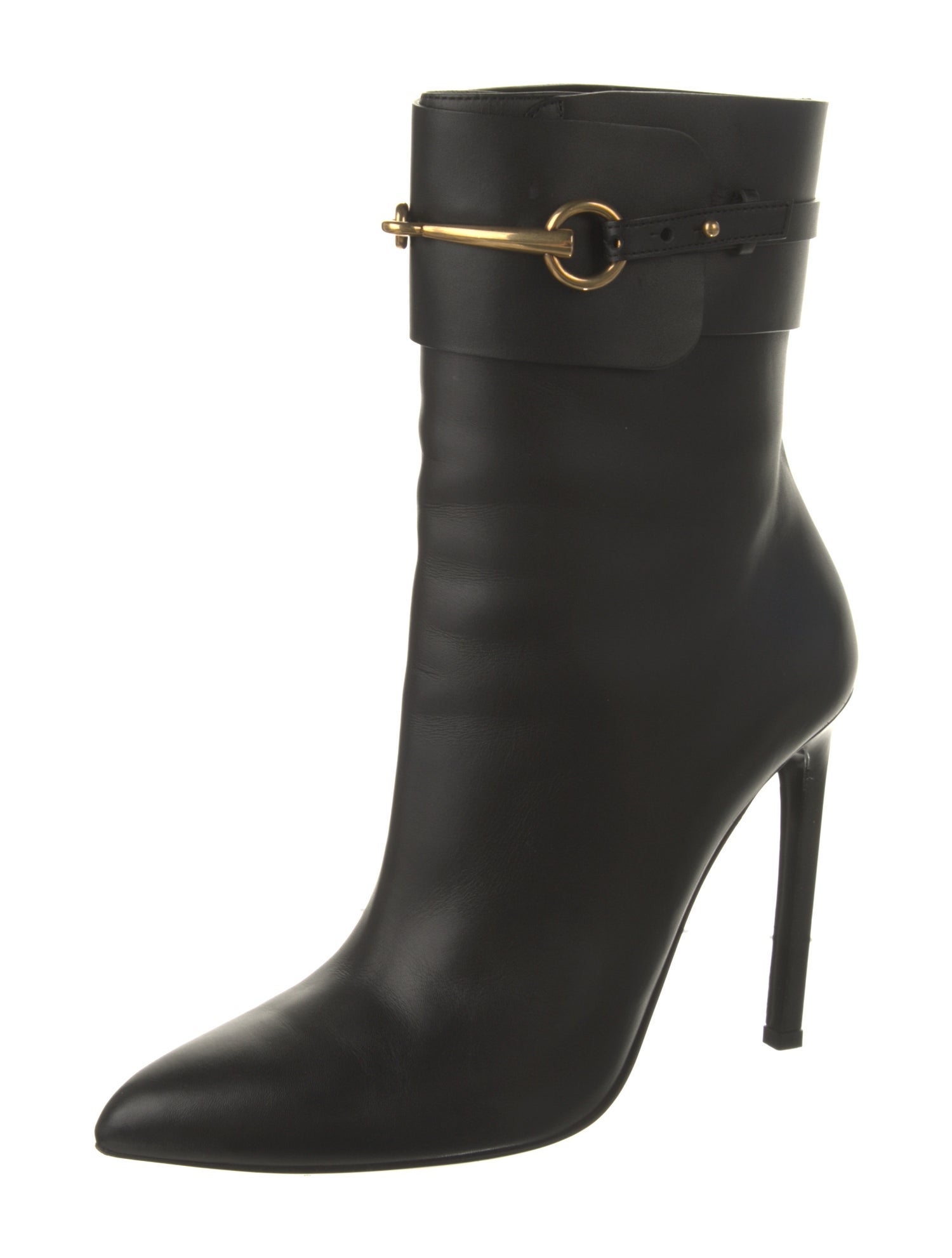 Gucci Horsebit Accent Leather Boots