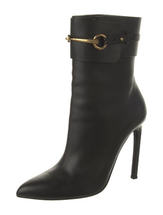 Gucci Horsebit Accent Leather Boots