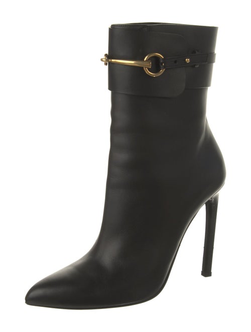 Gucci Horsebit Accent Leather Boots