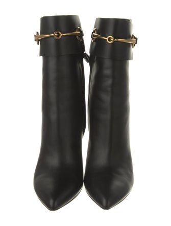 Gucci Horsebit Accent Leather Boots