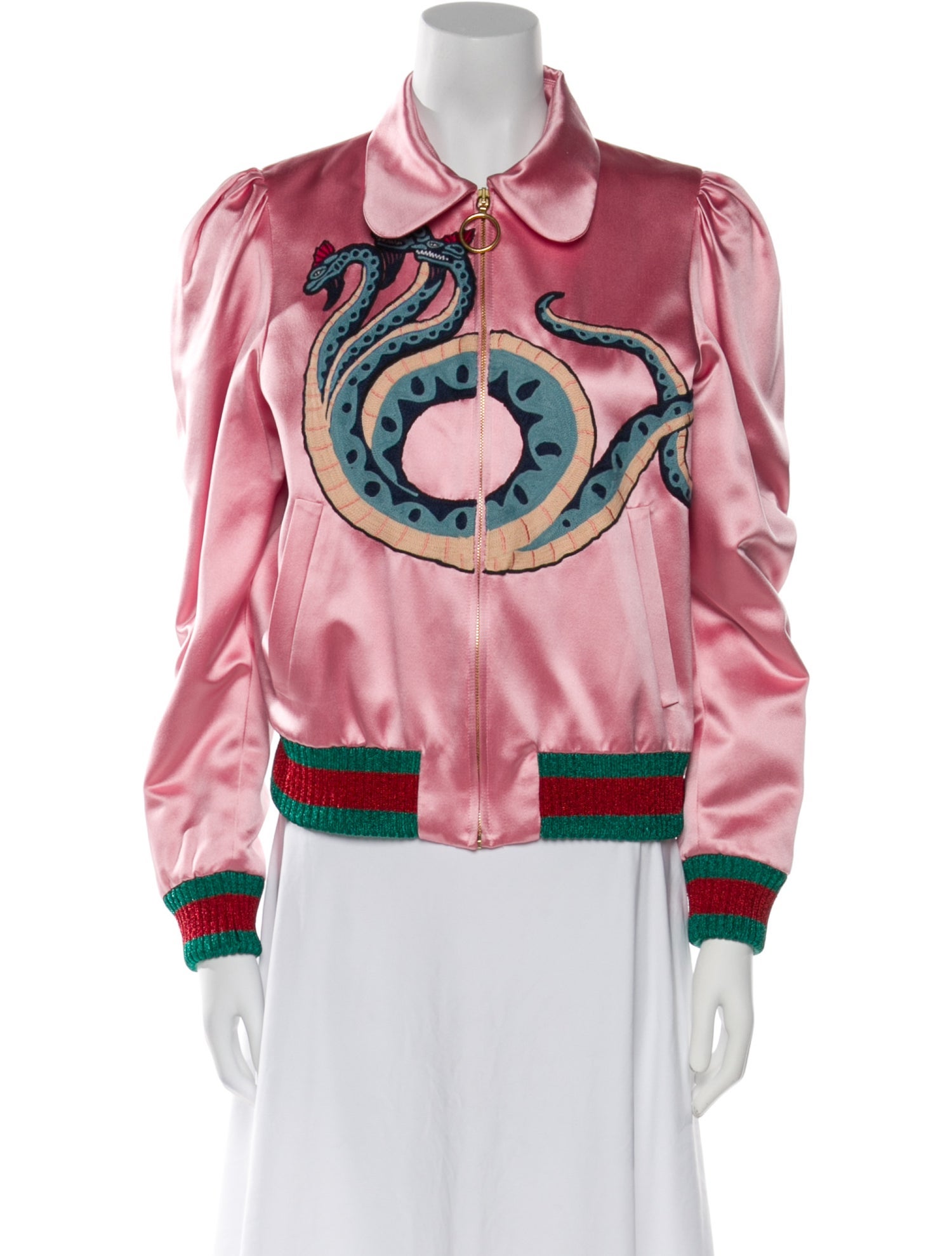 Gucci 2016 Silk Bomber Jacket