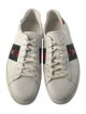 Gucci Web Accent Leather Sneakers