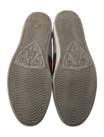 Gucci Web Accent Leather Sneakers