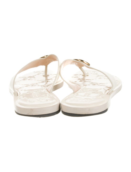 Gucci Interlocking G Logo Leather Slides