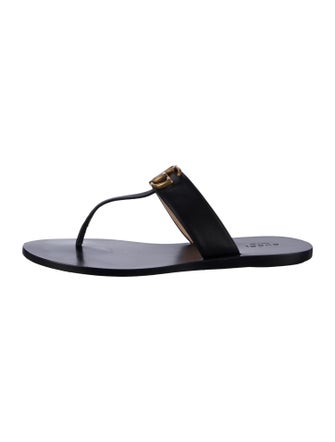 Gucci Leather Flip Flops