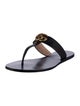 Gucci Leather Flip Flops