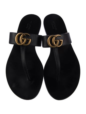 Gucci Leather Flip Flops