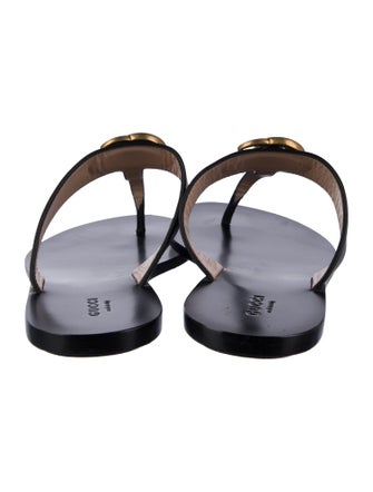 Gucci Leather Flip Flops