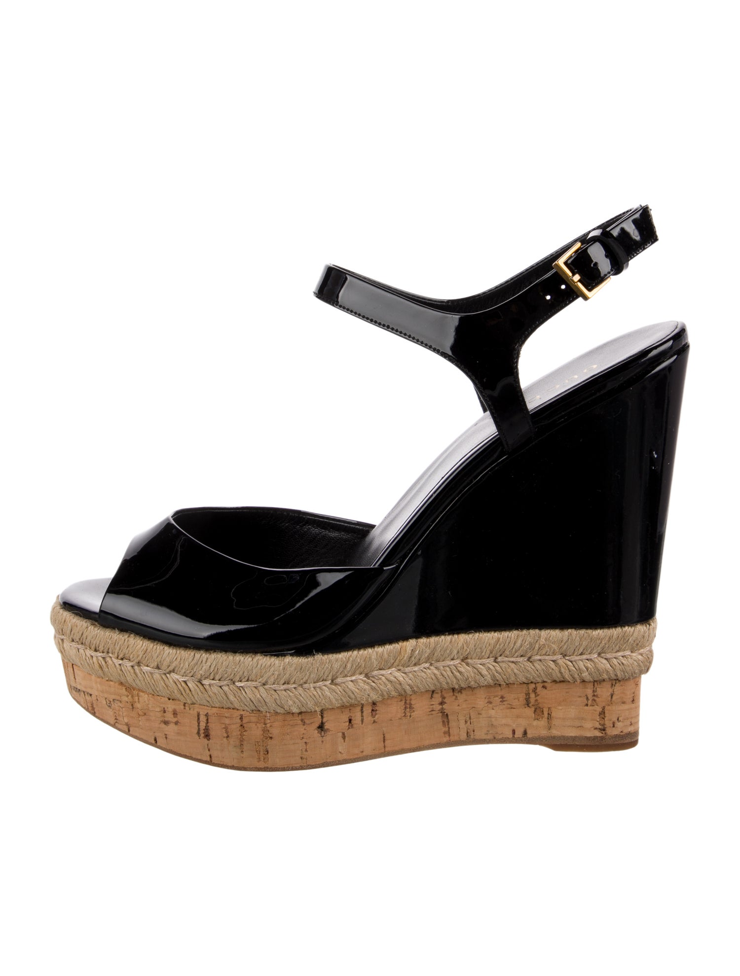 Gucci Patent Leather Espadrilles