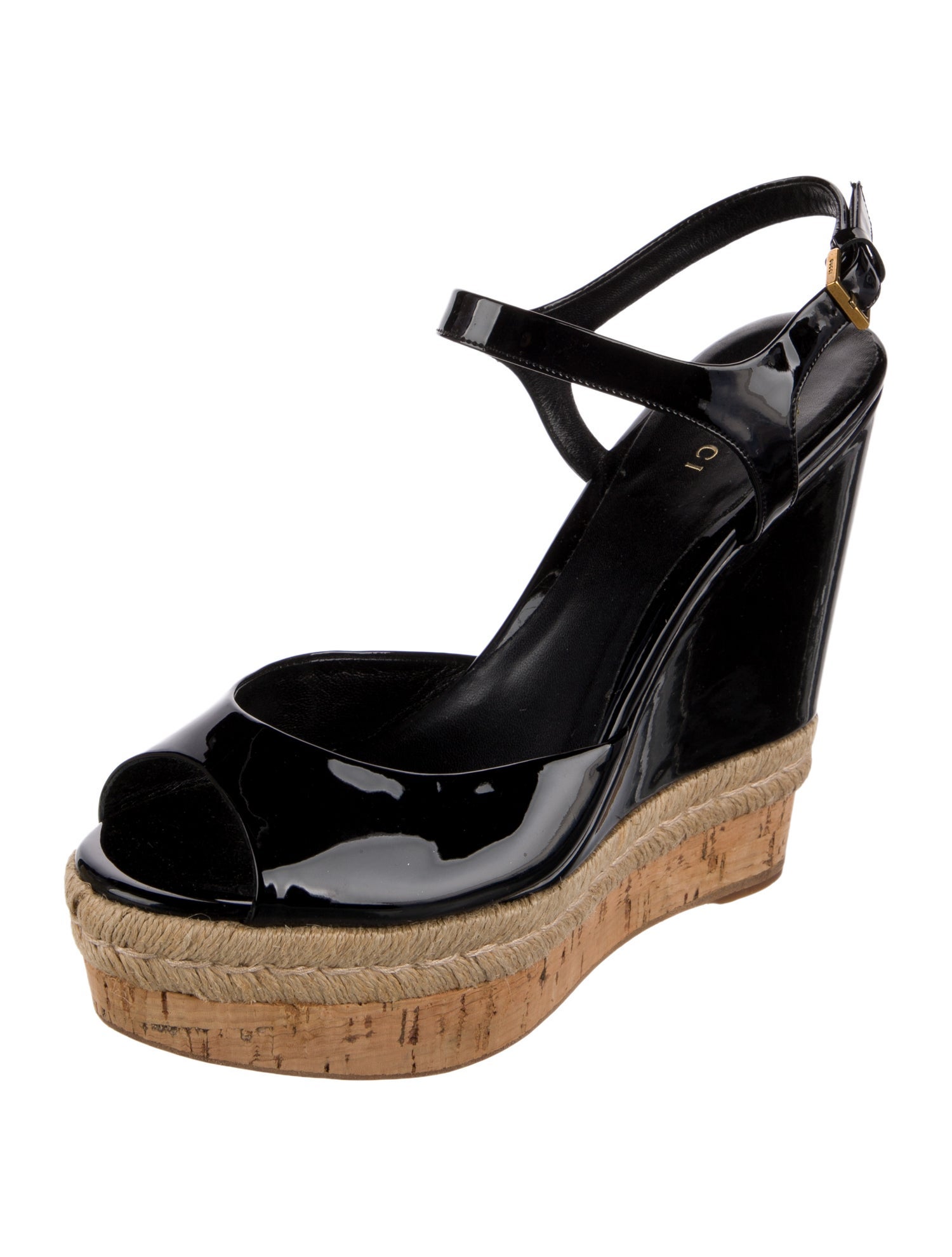 Gucci Patent Leather Espadrilles