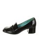 Gucci Patent Leather Fringe Trim Accent Pumps